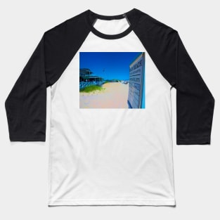 Main Beach East Hampton NY Baseball T-Shirt